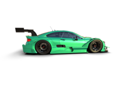 Realistic race car isolated on background. 3d rendering - illustration png