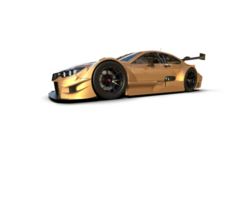 Realistic race car isolated on background. 3d rendering - illustration png