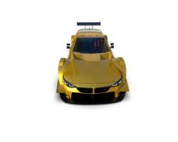 Realistic race car isolated on background. 3d rendering - illustration png