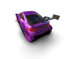 Realistic race car isolated on background. 3d rendering - illustration png