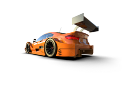 Realistic race car isolated on background. 3d rendering - illustration png