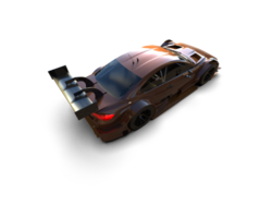 Realistic race car isolated on background. 3d rendering - illustration png