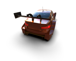 Realistic race car isolated on background. 3d rendering - illustration png