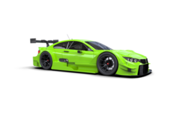 Realistic race car isolated on background. 3d rendering - illustration png