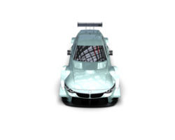 Realistic race car isolated on background. 3d rendering - illustration png