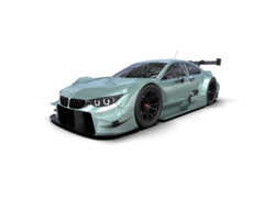 Realistic race car isolated on background. 3d rendering - illustration png