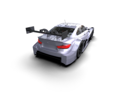 Realistic race car isolated on background. 3d rendering - illustration png