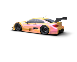 Realistic race car isolated on background. 3d rendering - illustration png