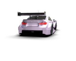 Realistic race car isolated on background. 3d rendering - illustration png