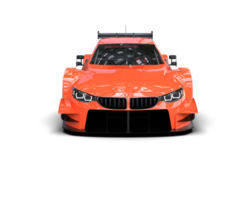 Realistic race car isolated on background. 3d rendering - illustration png