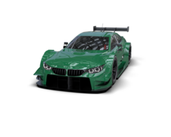 Realistic race car isolated on background. 3d rendering - illustration png