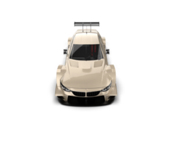 Realistic race car isolated on background. 3d rendering - illustration png