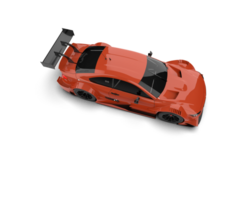 Realistic race car isolated on background. 3d rendering - illustration png