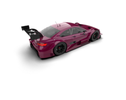 Realistic race car isolated on background. 3d rendering - illustration png
