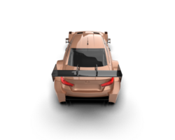 Realistic race car isolated on background. 3d rendering - illustration png
