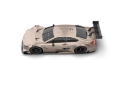 Realistic race car isolated on background. 3d rendering - illustration png