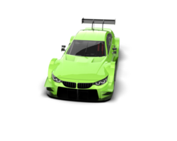 Realistic race car isolated on background. 3d rendering - illustration png