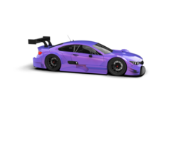 Realistic race car isolated on background. 3d rendering - illustration png