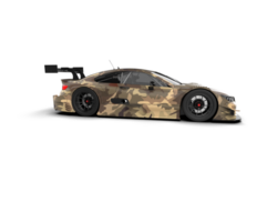 Realistic race car isolated on background. 3d rendering - illustration png