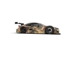 Realistic race car isolated on background. 3d rendering - illustration png