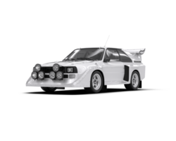 Realistic race car isolated on background. 3d rendering - illustration png