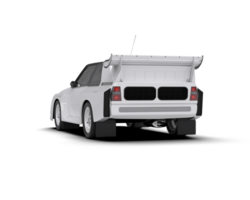 Realistic race car isolated on background. 3d rendering - illustration png