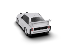 Realistic race car isolated on background. 3d rendering - illustration png