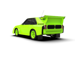 Realistic race car isolated on background. 3d rendering - illustration png