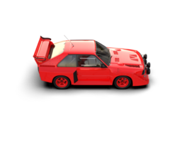 Realistic race car isolated on background. 3d rendering - illustration png