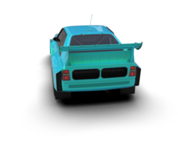Realistic race car isolated on background. 3d rendering - illustration png