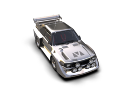 Realistic race car isolated on background. 3d rendering - illustration png