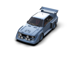 Realistic race car isolated on background. 3d rendering - illustration png