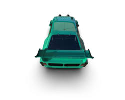 Realistic race car isolated on background. 3d rendering - illustration png