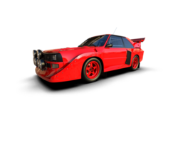 Realistic race car isolated on background. 3d rendering - illustration png