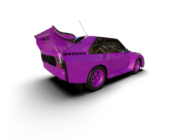 Realistic race car isolated on background. 3d rendering - illustration png