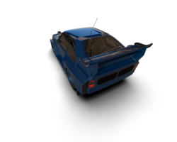 Realistic race car isolated on background. 3d rendering - illustration png