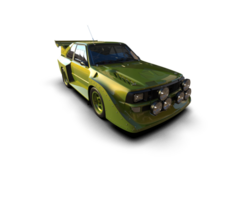 Realistic race car isolated on background. 3d rendering - illustration png