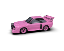 Realistic race car isolated on background. 3d rendering - illustration png