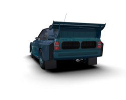 Realistic race car isolated on background. 3d rendering - illustration png