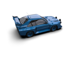 Realistic race car isolated on background. 3d rendering - illustration png