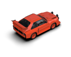 Realistic race car isolated on background. 3d rendering - illustration png