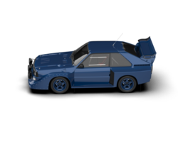 Realistic race car isolated on background. 3d rendering - illustration png