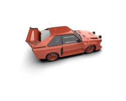 Realistic race car isolated on background. 3d rendering - illustration png