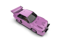 Realistic race car isolated on background. 3d rendering - illustration png