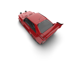 Realistic race car isolated on background. 3d rendering - illustration png