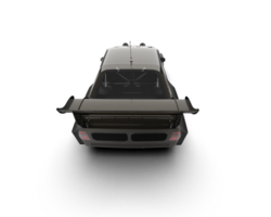 Realistic race car isolated on background. 3d rendering - illustration png