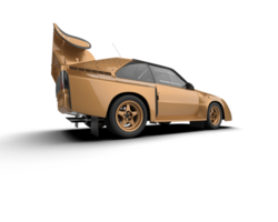Realistic race car isolated on background. 3d rendering - illustration png