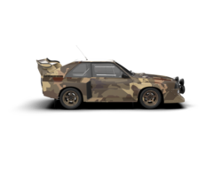Realistic race car isolated on background. 3d rendering - illustration png