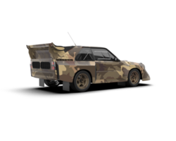 Realistic race car isolated on background. 3d rendering - illustration png