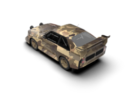Realistic race car isolated on background. 3d rendering - illustration png
